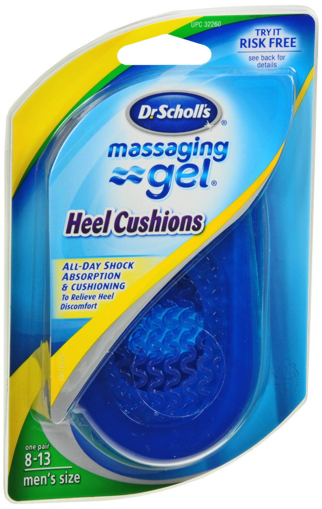 Dr. Scholl's Massaging Gel Heel Cushions Men's Sizes 8-13