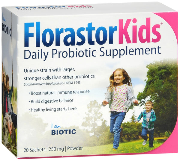 Florastor Kids Daily Probiotic Supplement 250 mg Sachets Tutti-frutti