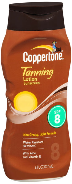 Coppertone Tanning Lotion Sunscreen SPF 8