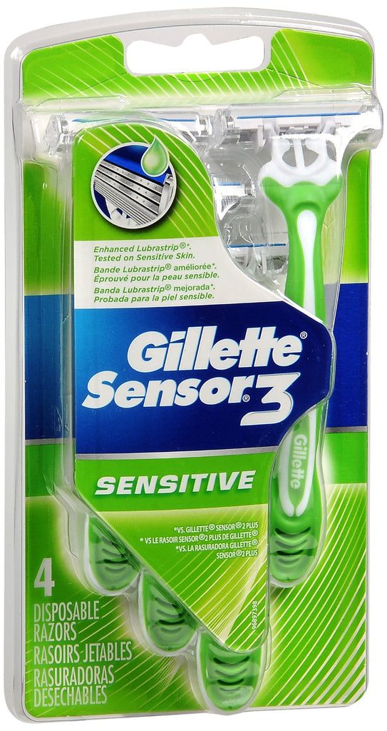 Gillette Sensor 3 Disposable Razors Sensitive