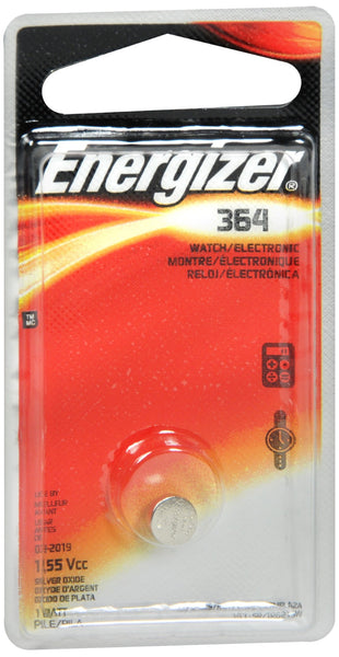 Energizer Zero Mercury Watch/Electronic Silver Oxide Battery Size 364