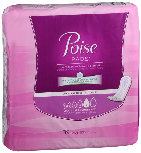 Poise Pads Maximum Absorbency Long Length