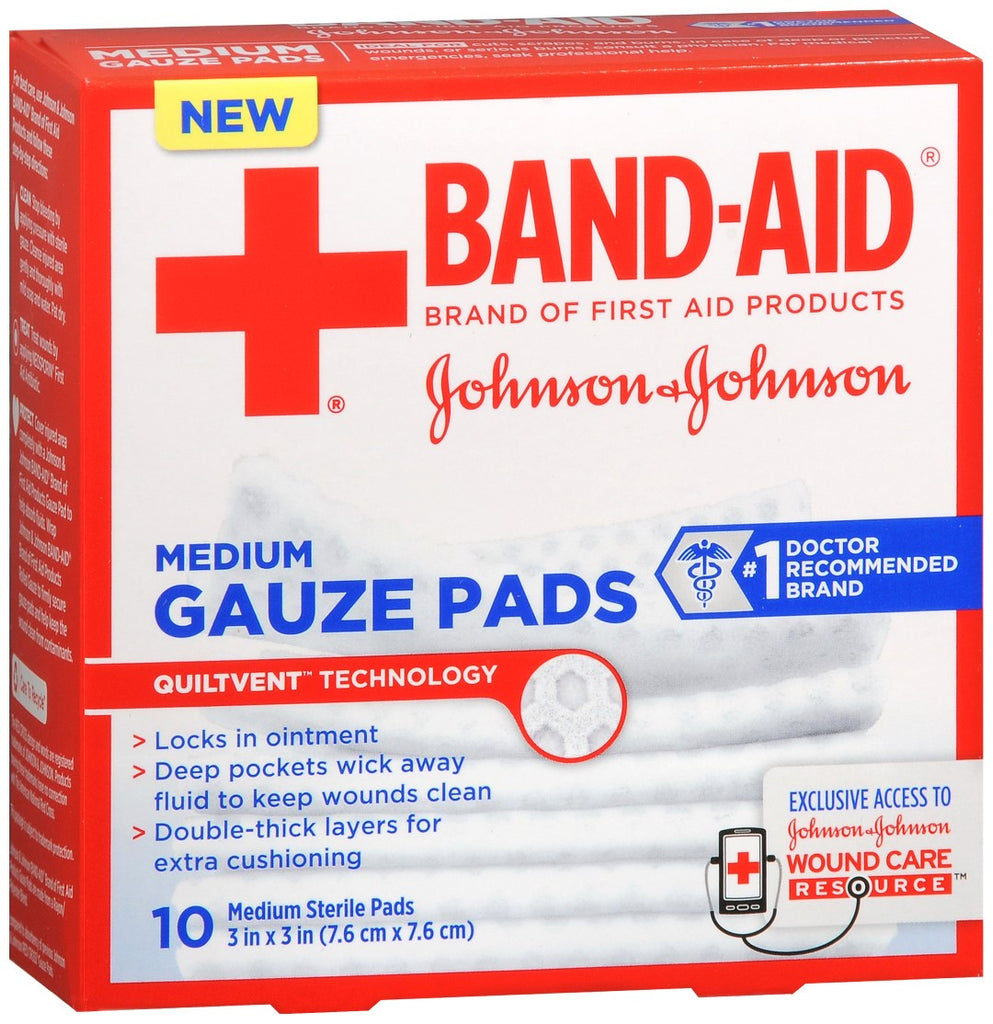 BAND-AID Gauze Pads Medium