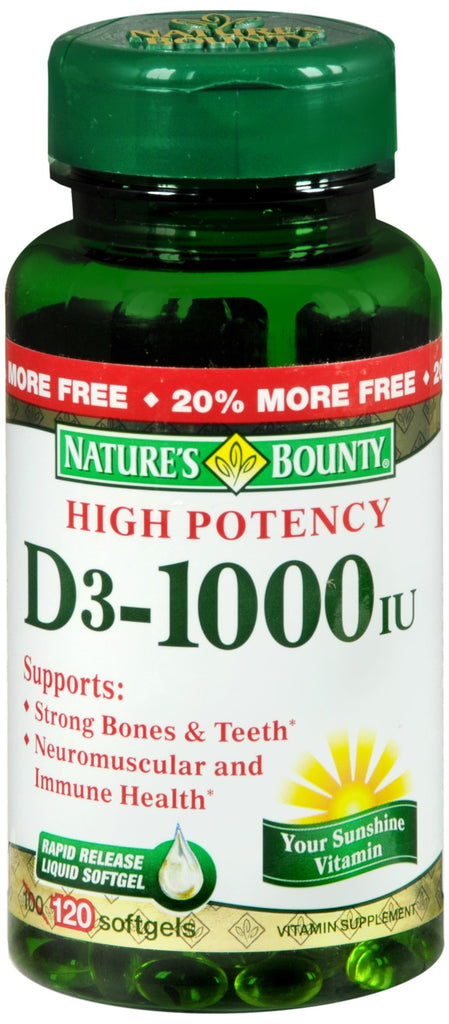 Nature's Bounty D3-1000 IU Softgels