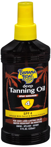 Banana Boat Deep Tanning Oil Spray Sunscreen SPF 4