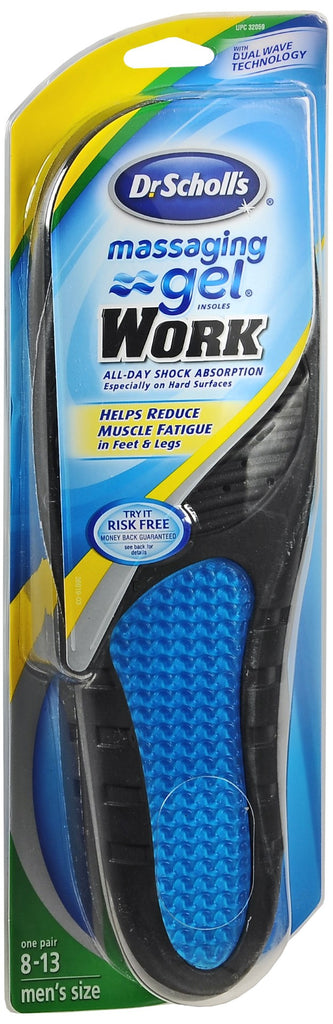 Dr. Scholl's Massaging Gel Work Insoles Men's Size 8-13