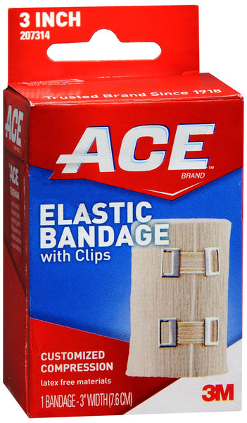 ACE Elastic Bandage with Clips 3 Inch