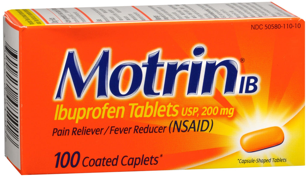 Motrin Ibuprofen Caplets