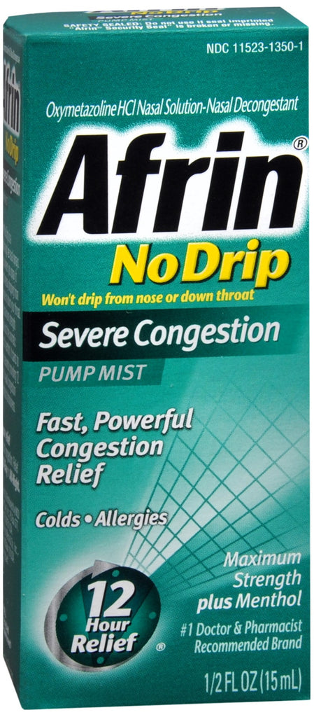 Afrin No Drip Pump Mist Severe Congestion