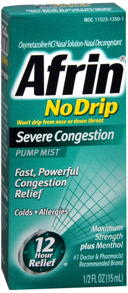 Afrin No Drip Pump Mist Severe Congestion