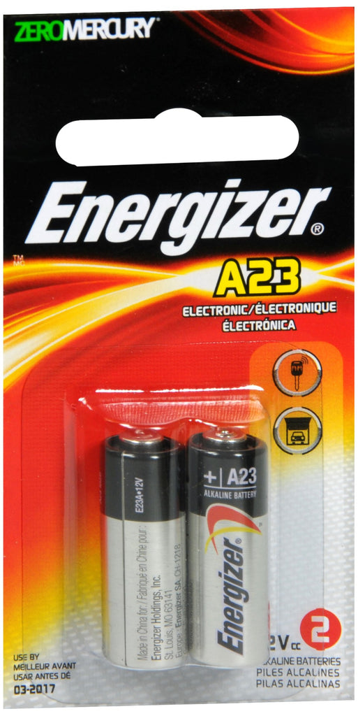 Energizer Zero Mercury Alkaline Batteries/2 Pack Size A23