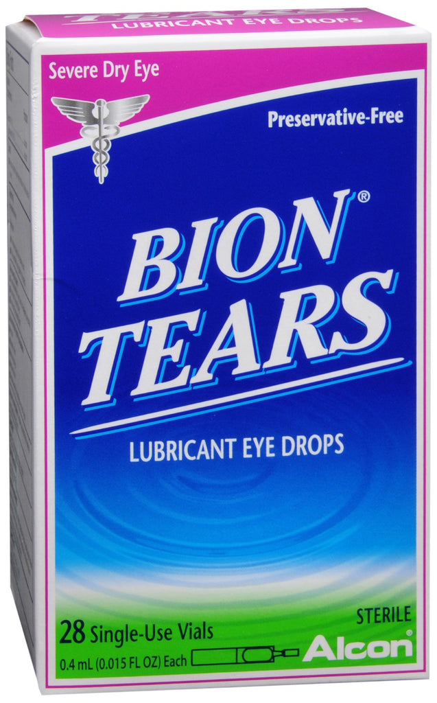 Bion Tears Lubricant Eye Drops Single Use Vials