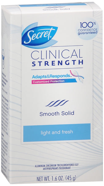 Secret Clinical Strength Antiperspirant/Deodorant Smooth Solid Light and Fresh Scent
