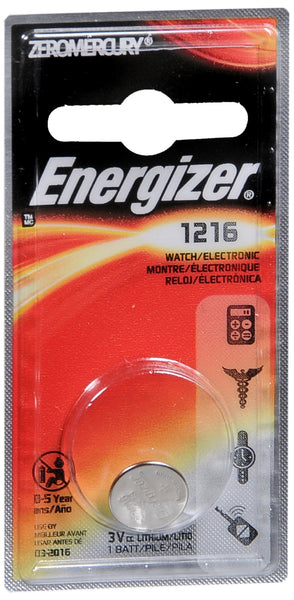 Energizer Watch/Electronic Battery 1216