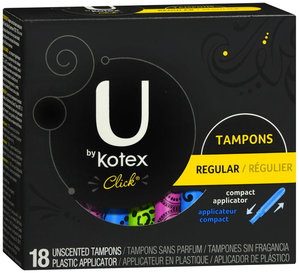 U by Kotex Click Tampons Regular Absorbency Unscented