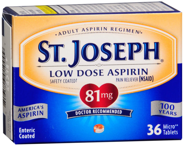 St. Joseph Low Dose Aspirin 81 mg Micro Tablets