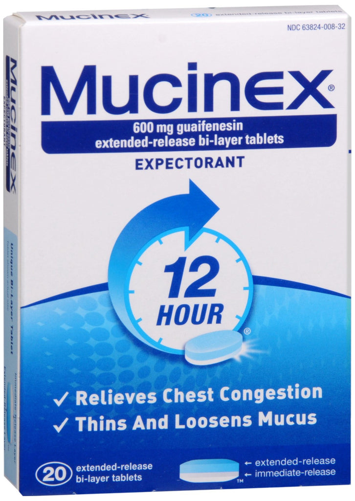 Mucinex Expectorant Extended-Release Bi-Layer Tablets