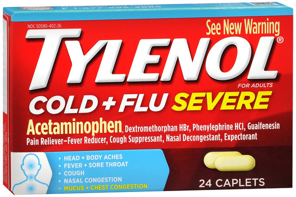 Tylenol Cold + Flu Severe Caplets