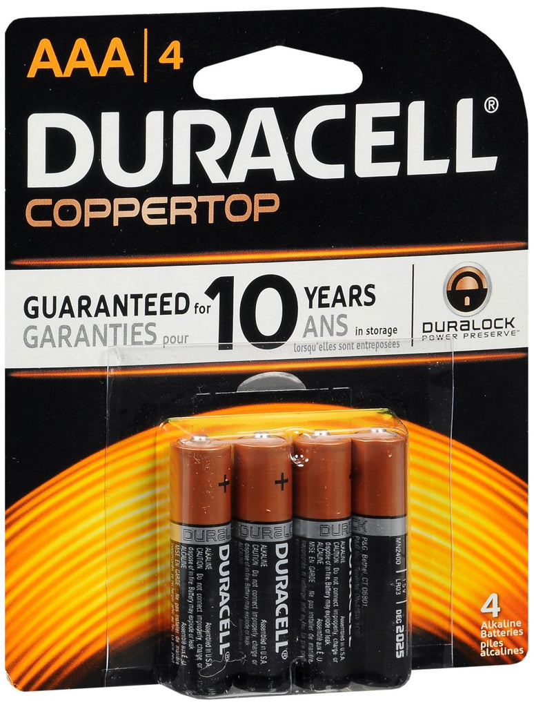 Duracell Coppertop Alkaline Batteries AAA