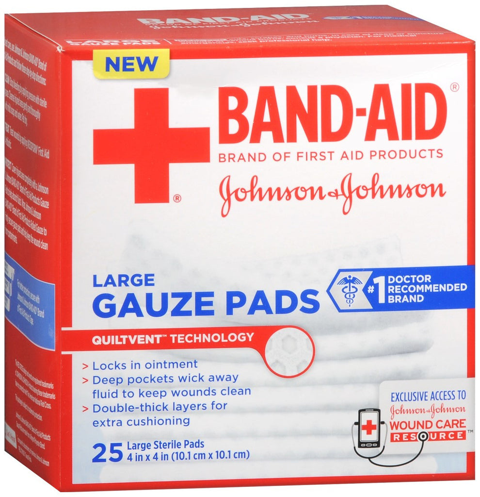 BAND-AID Gauze Pads Large