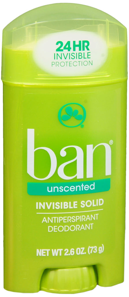 Ban Antiperspirant Deodorant Invisible Solid Unscented