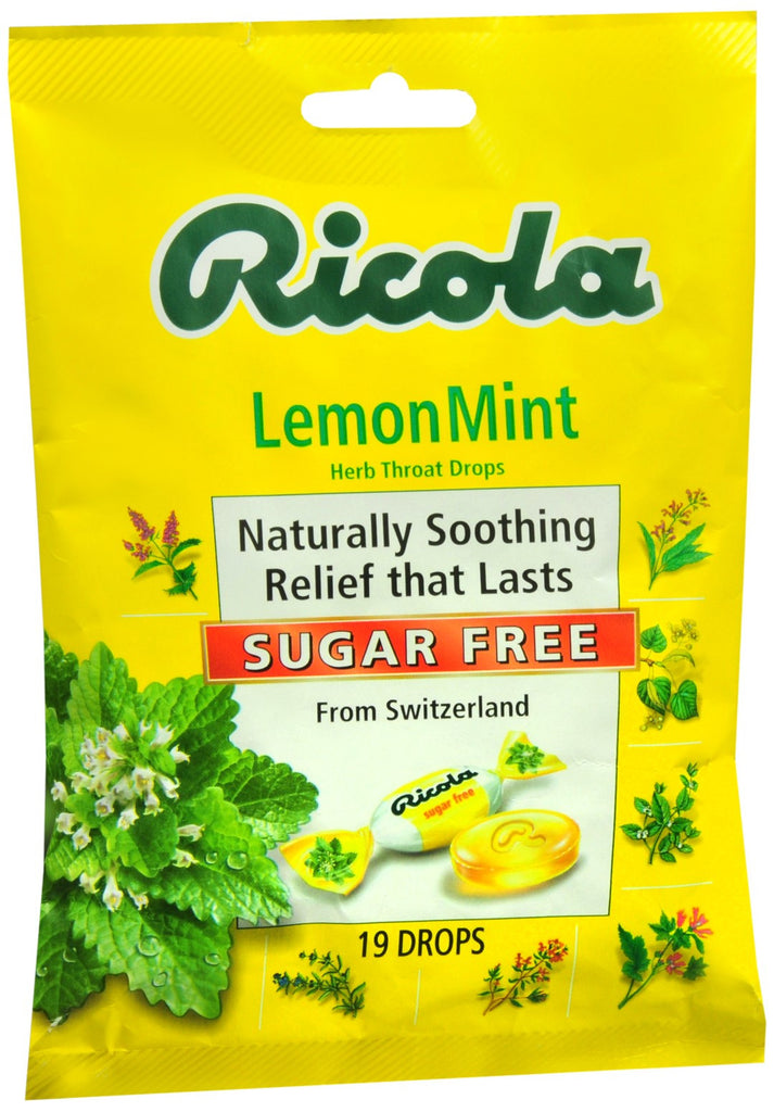 Ricola Herb Throat Drops Sugar Free Lemon Mint