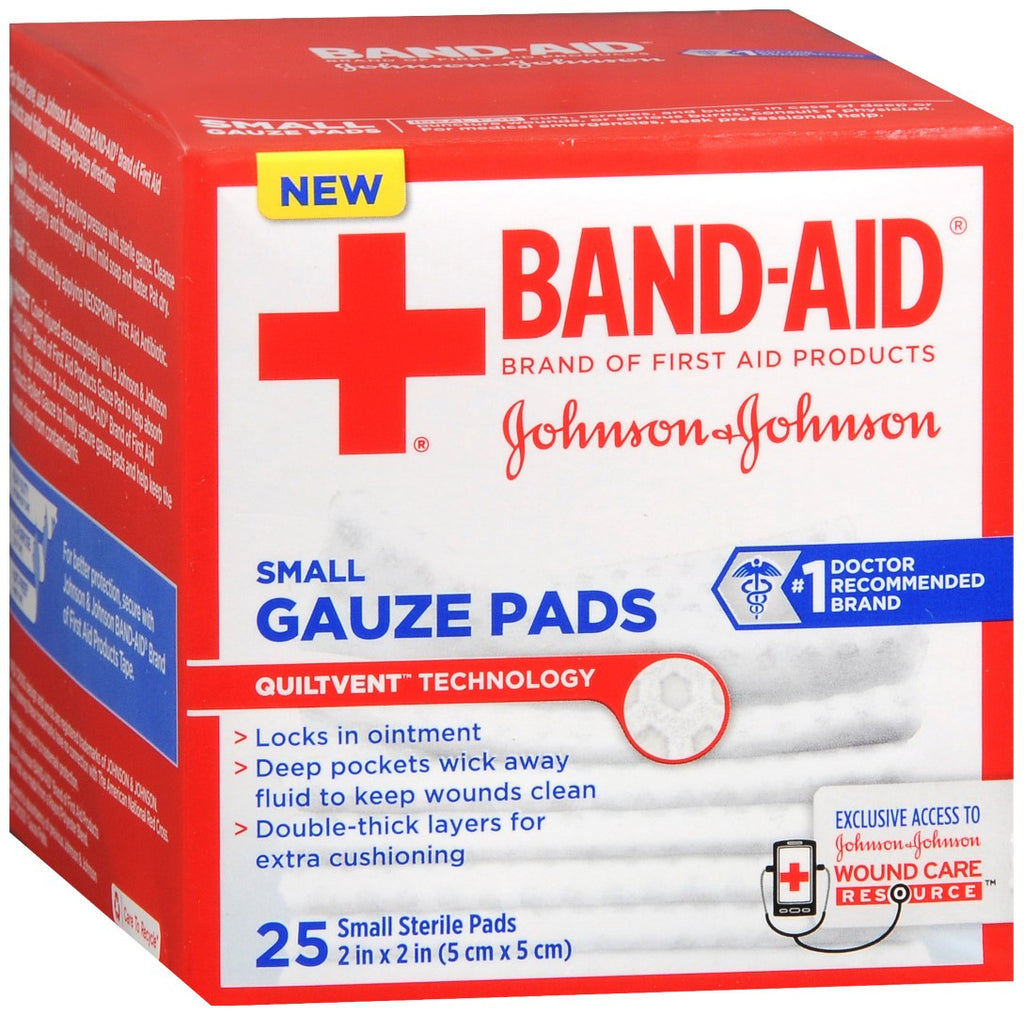 BAND-AID Gauze Pads Small