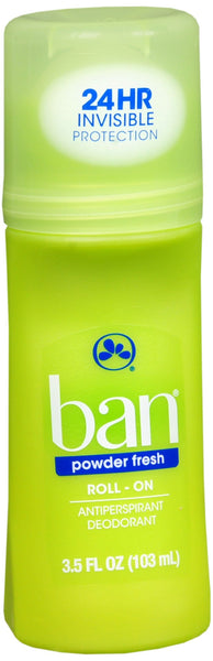 Ban Antiperspirant Deodorant Roll-On Powder Fresh