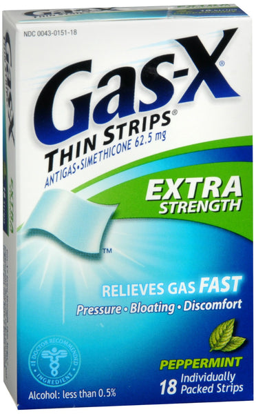 Gas-X Thin Strips Extra Strength Peppermint