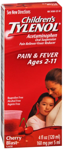 TYLENOL Children's Pain & Fever Oral Suspension Cherry Blast Flavor