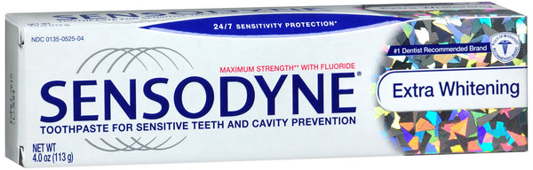 Sensodyne Maximum Strength with Fluoride Toothpaste Extra Whitening