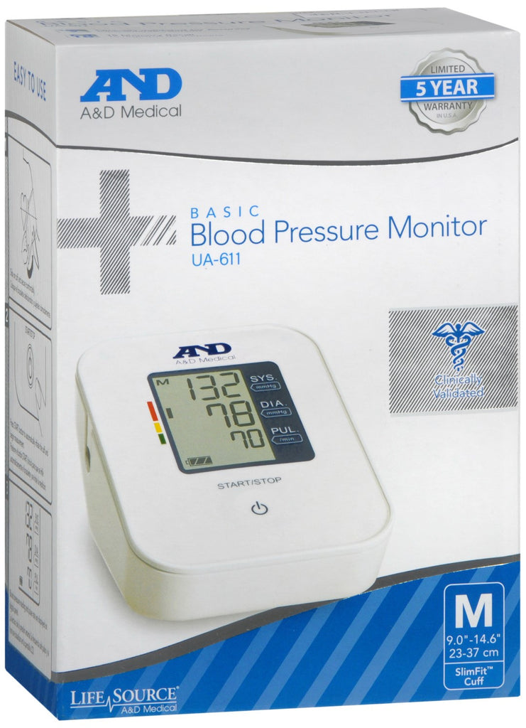 LifeSource Basic Blood Pressure Monitor Medium UA-611